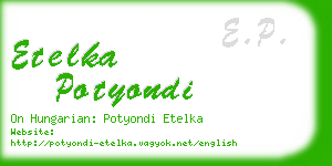 etelka potyondi business card